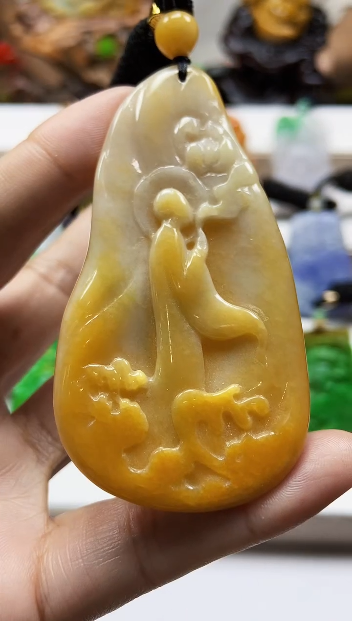 颈饰未镶嵌翡翠翡翠A货