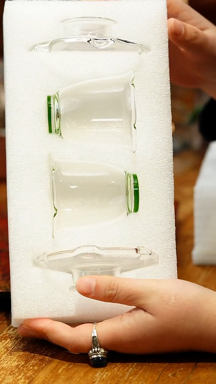 【闪购商品】禾器/卿妍杯碟组/湖绿2入