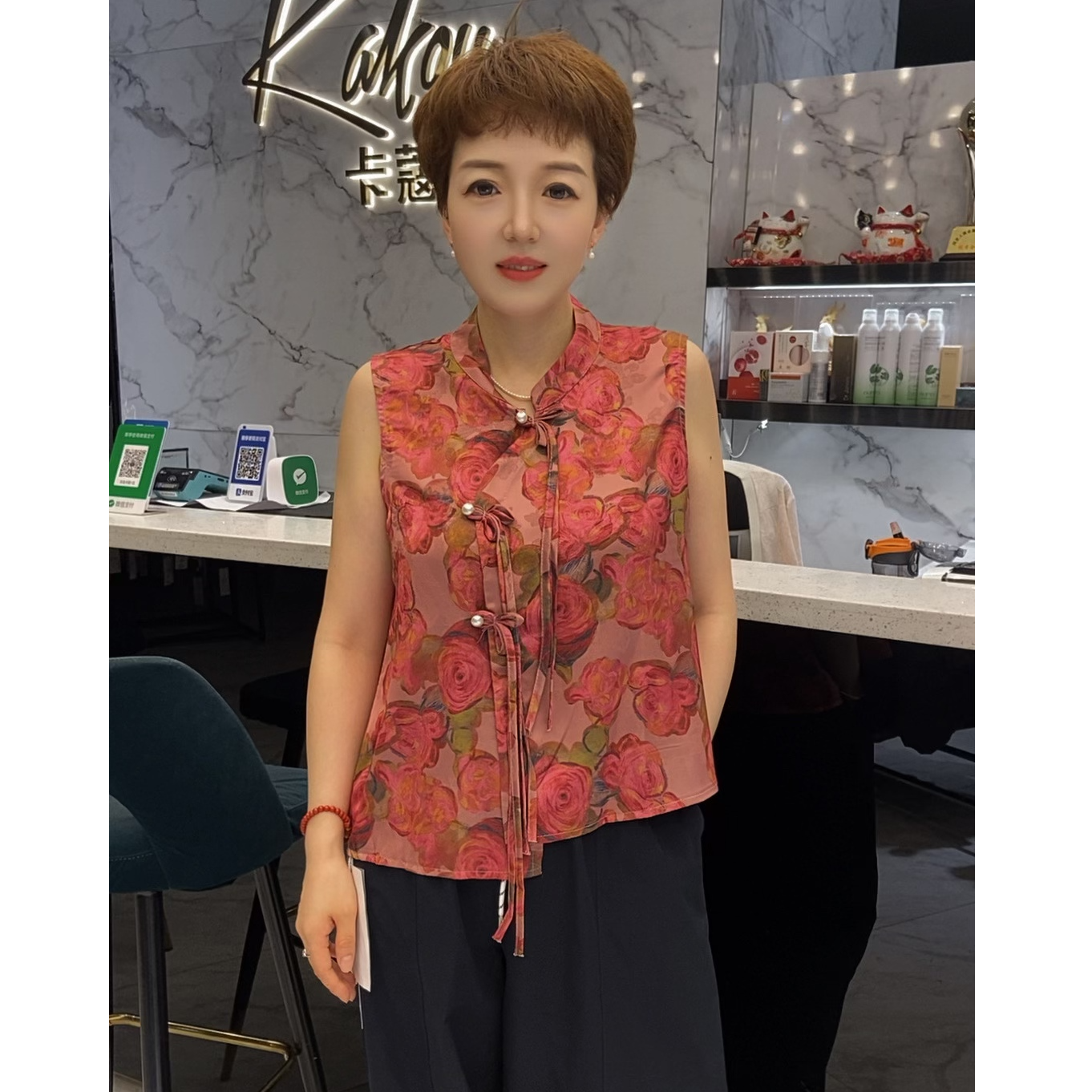 【卡蔻】189夏季新中式国风小坎袖（衣长59）低温水洗不要浸泡