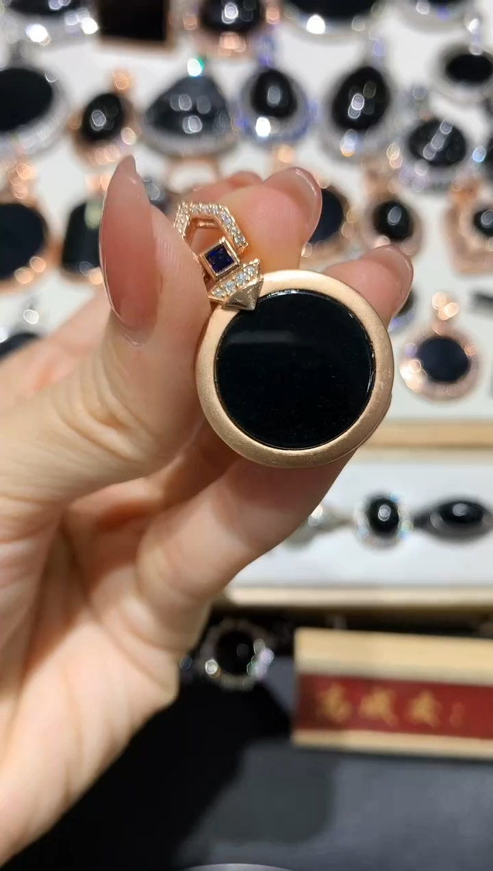 【闪购商品】翡翠吊坠(不含链)银S925镶嵌6多人多样性随机发货1件