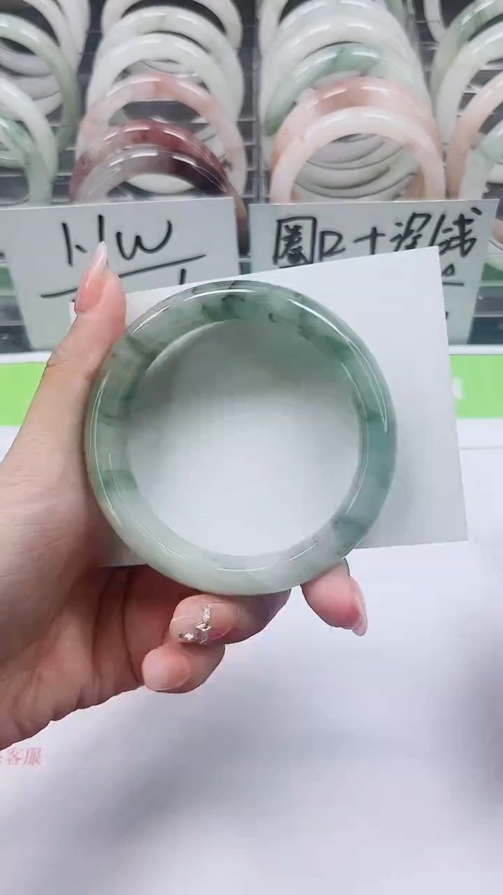 【闪购商品】石英质玉手镯合金A385-57/58