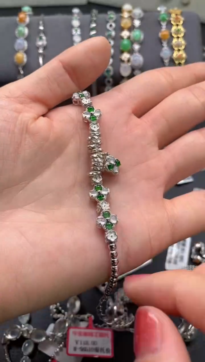 【闪购商品】翡翠戒指银S925镶嵌1111111111    2