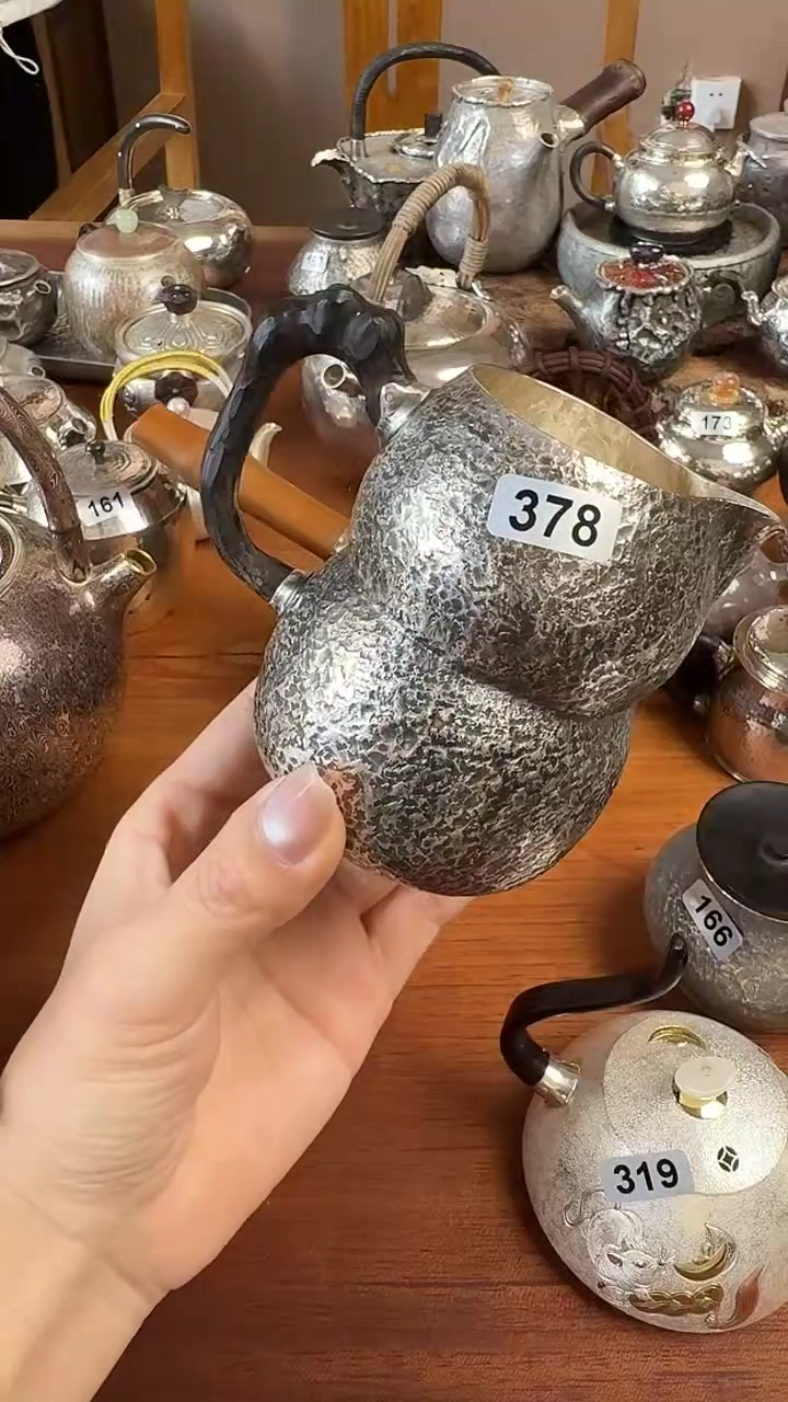 我**素板娘的茶 纯手工 纯银茶具378