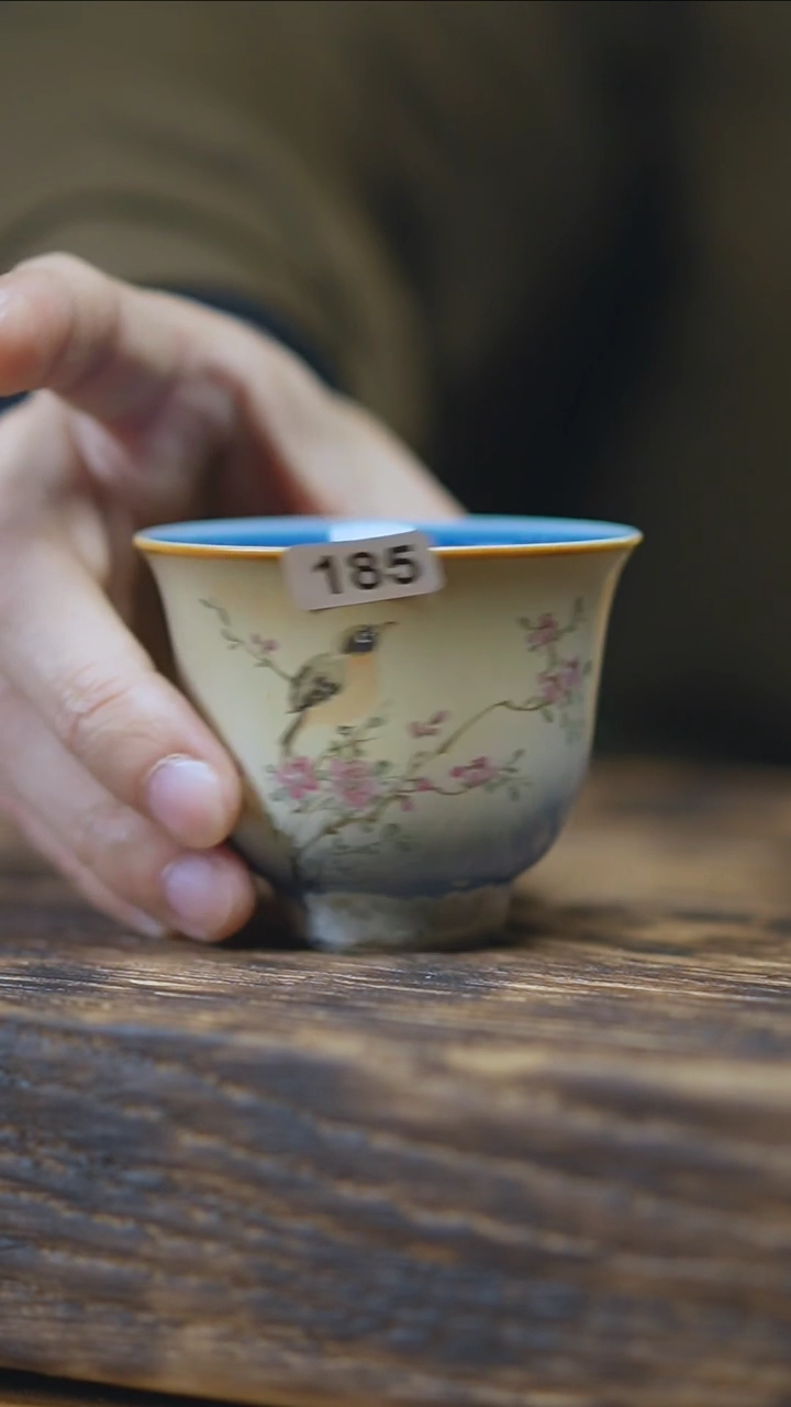 【闪购商品】185景德镇手绘花鸟杯