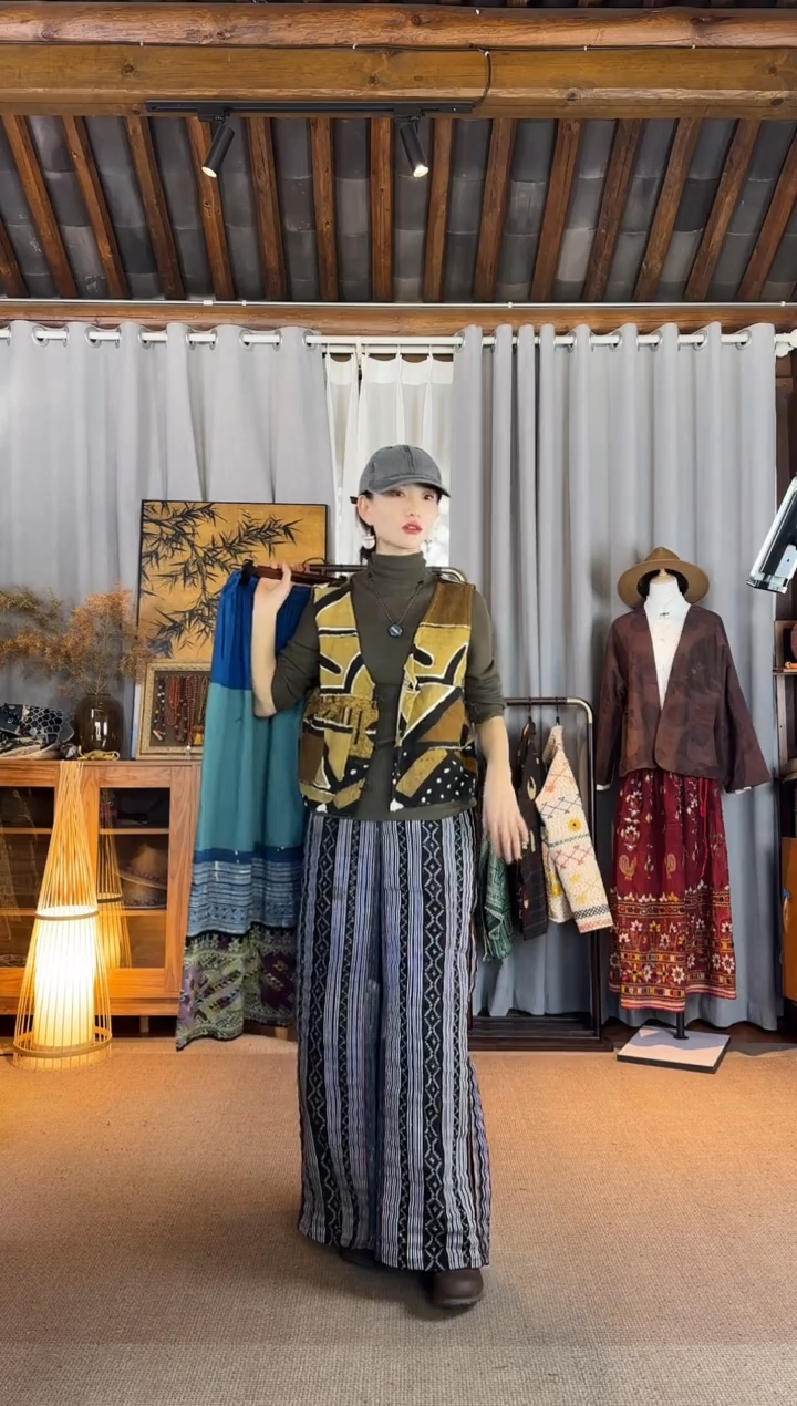 设计师款泥染马甲