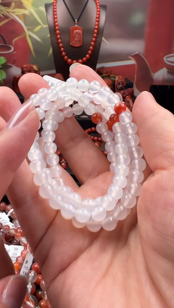 未镶嵌手链玛瑙/玉髓手串