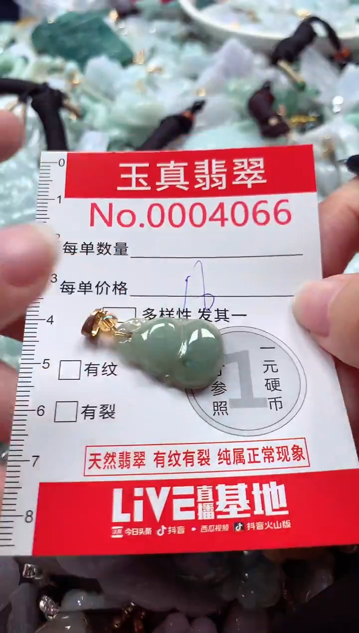 吊坠(不含链)未镶嵌翡翠4066