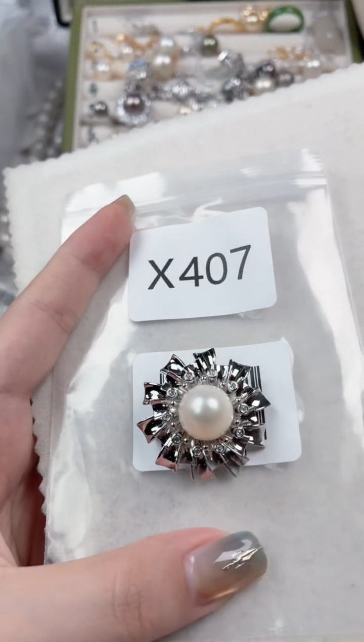 未镶嵌胸针海水珍珠X407