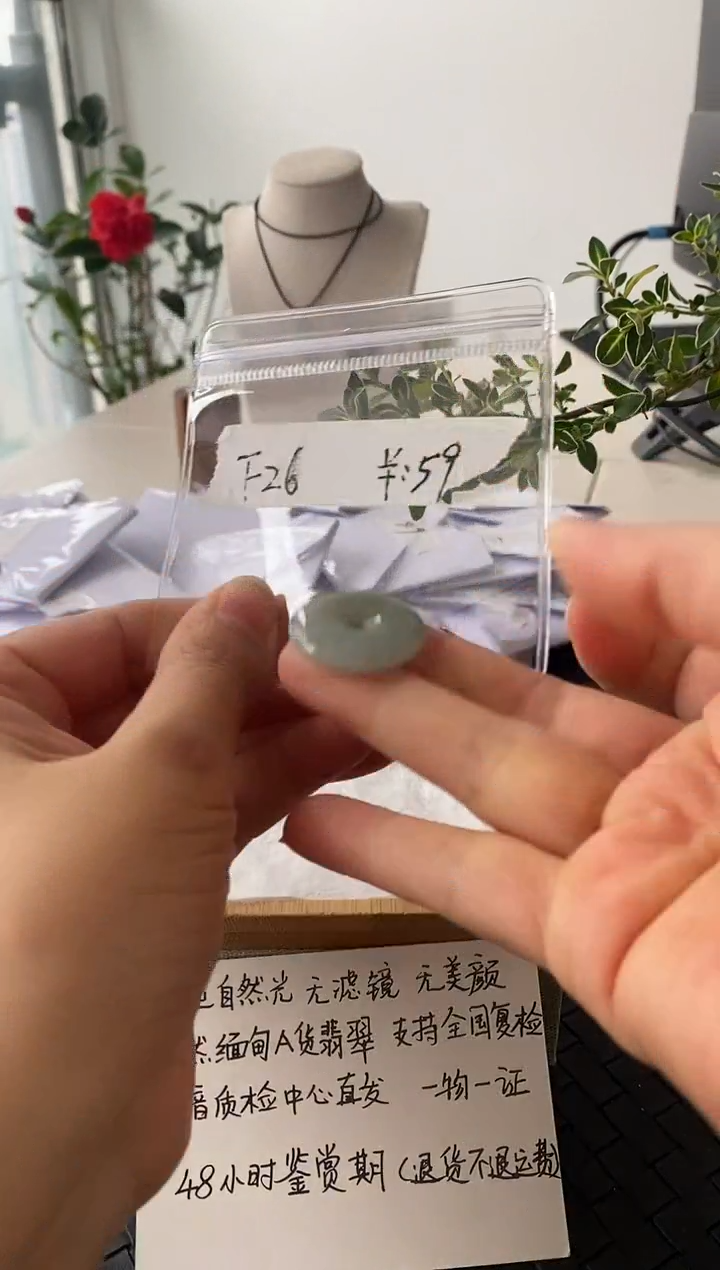 吊坠(不含链)未镶嵌翡翠F26