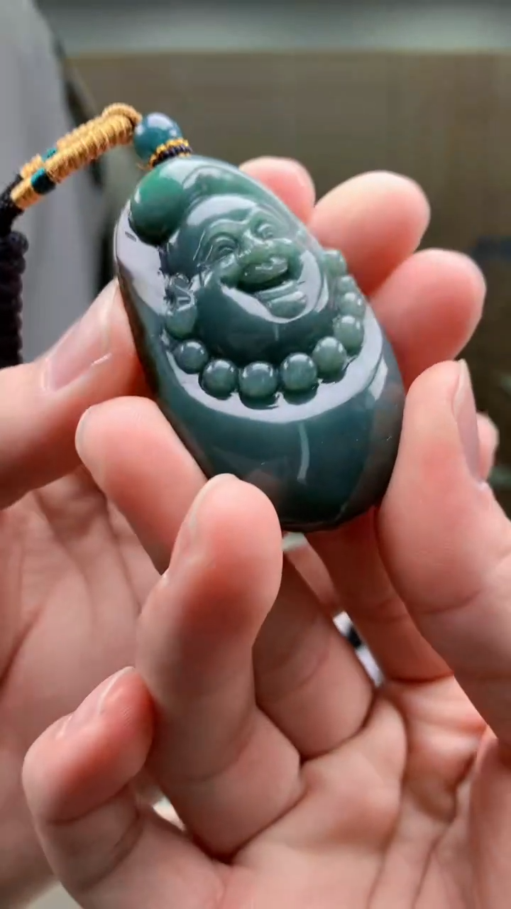 【闪购商品】定制翡翠未镶嵌5028bb-毛货挂件130