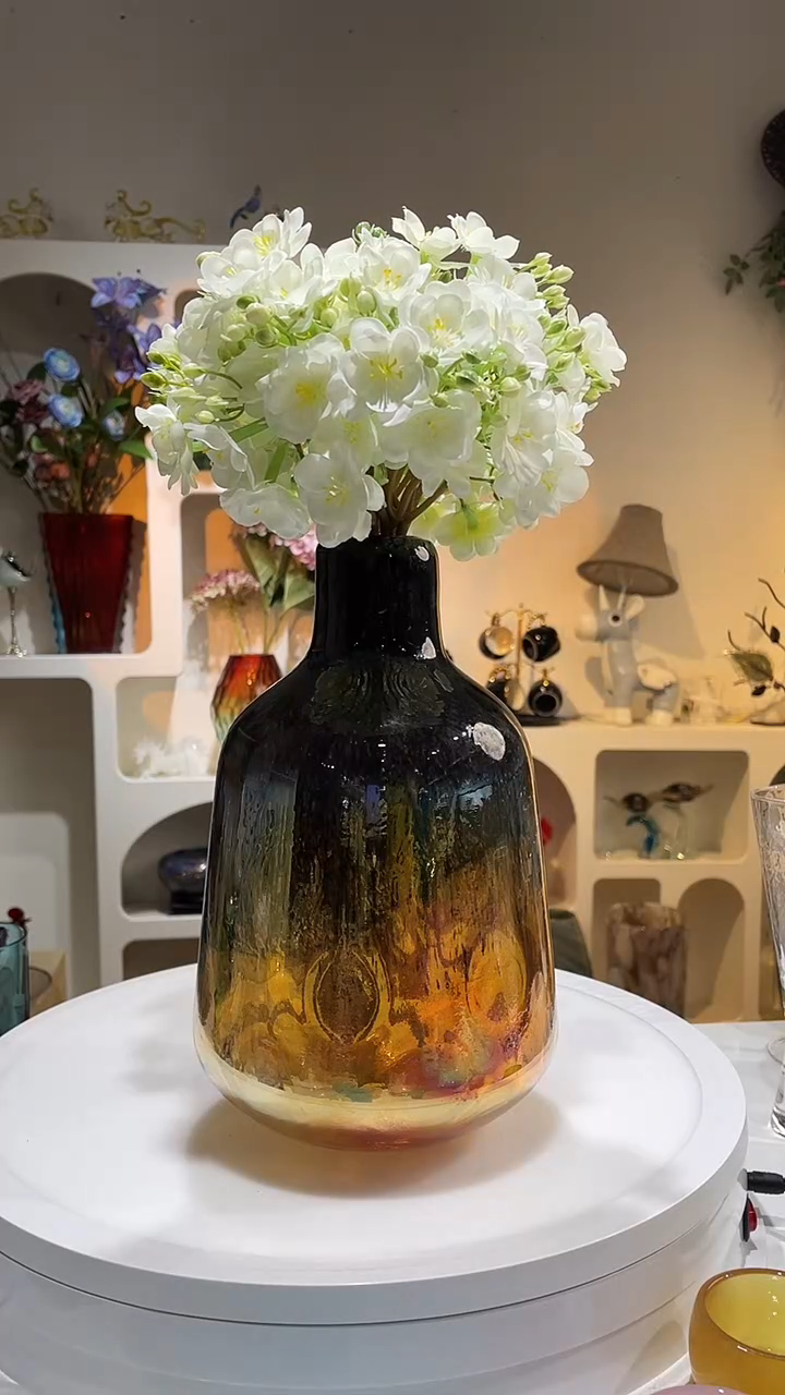 【闪购商品】琉璃高27口径3花瓶