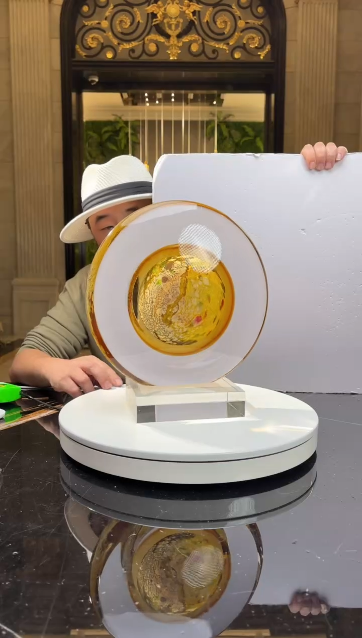 【闪购商品】摆件AJ05156行星+14*16透明底座 