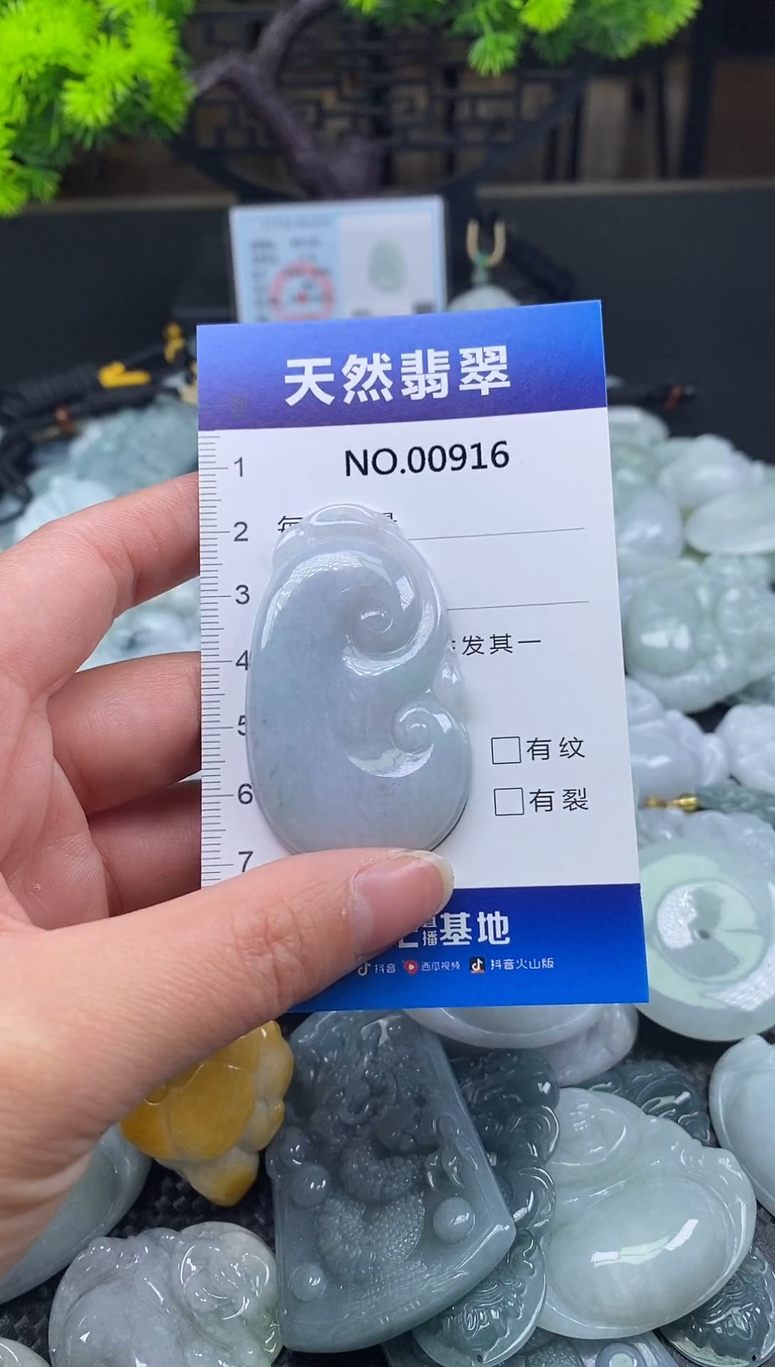 颈饰未镶嵌翡翠天然缅甸翡翠916