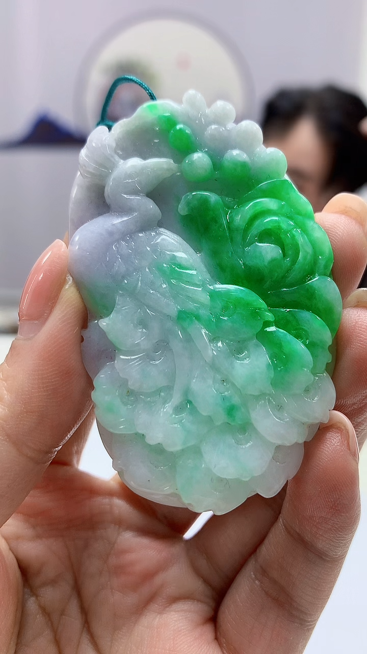 【闪购商品】定制翡翠未镶嵌5060ms-毛货50凤凰