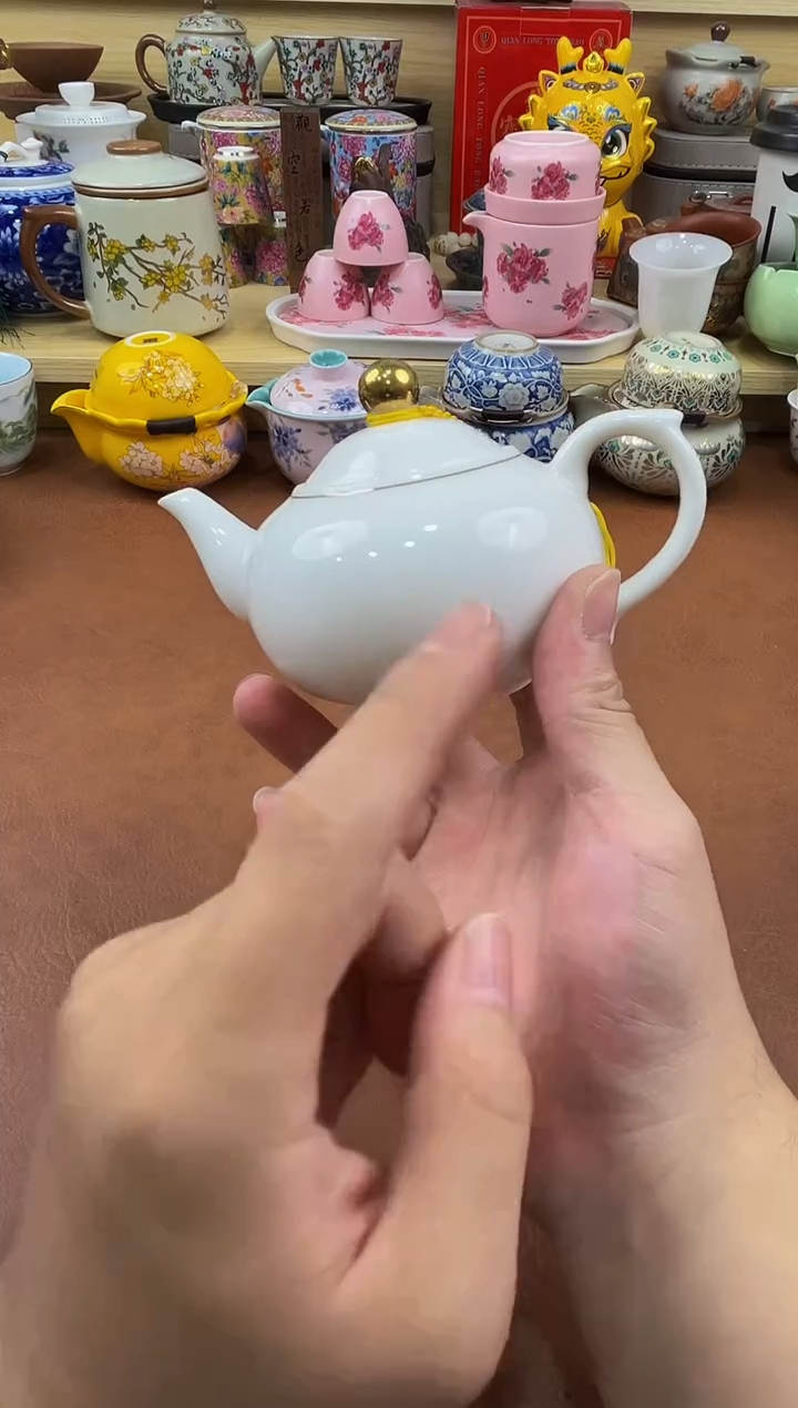 陶瓷茶具摆件旅行套组