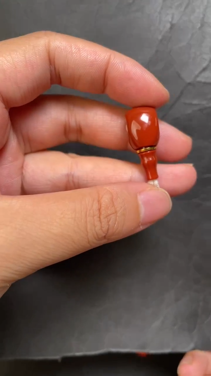 未镶嵌98南红玛瑙三通