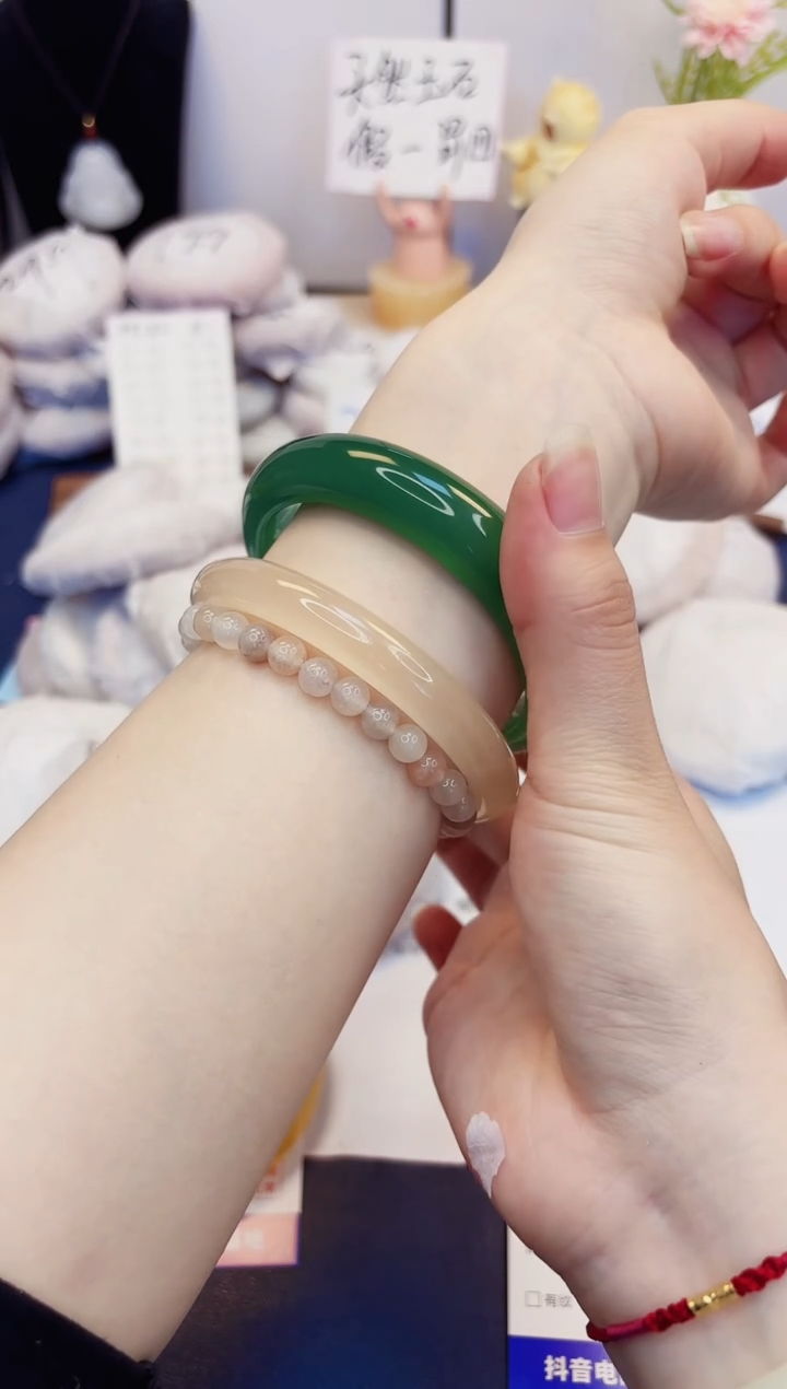 【闪购商品】石英质玉手镯未镶嵌29-东陵玉-圈口60
