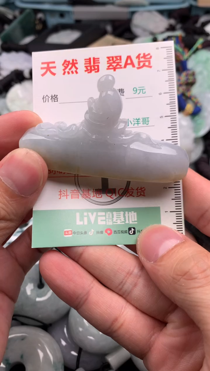 翡翠未镶嵌吊坠(不含链)1