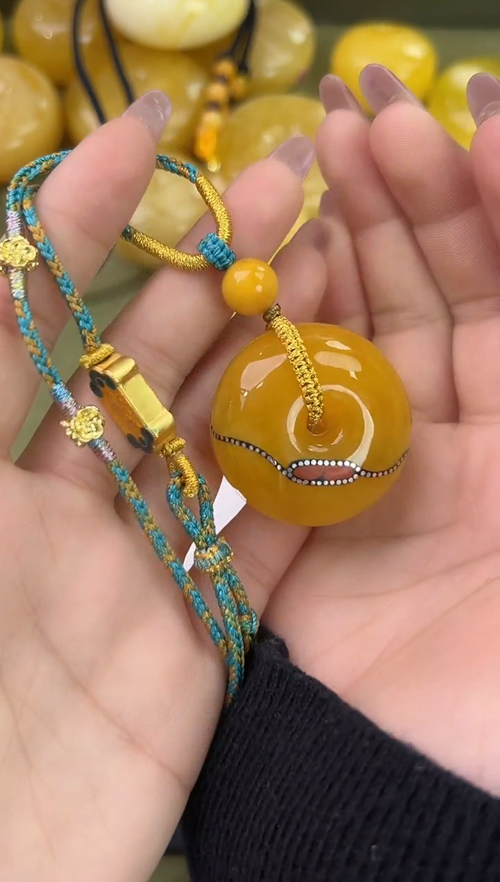 裸石琥珀未镶嵌天然琥珀蜜蜡吊坠