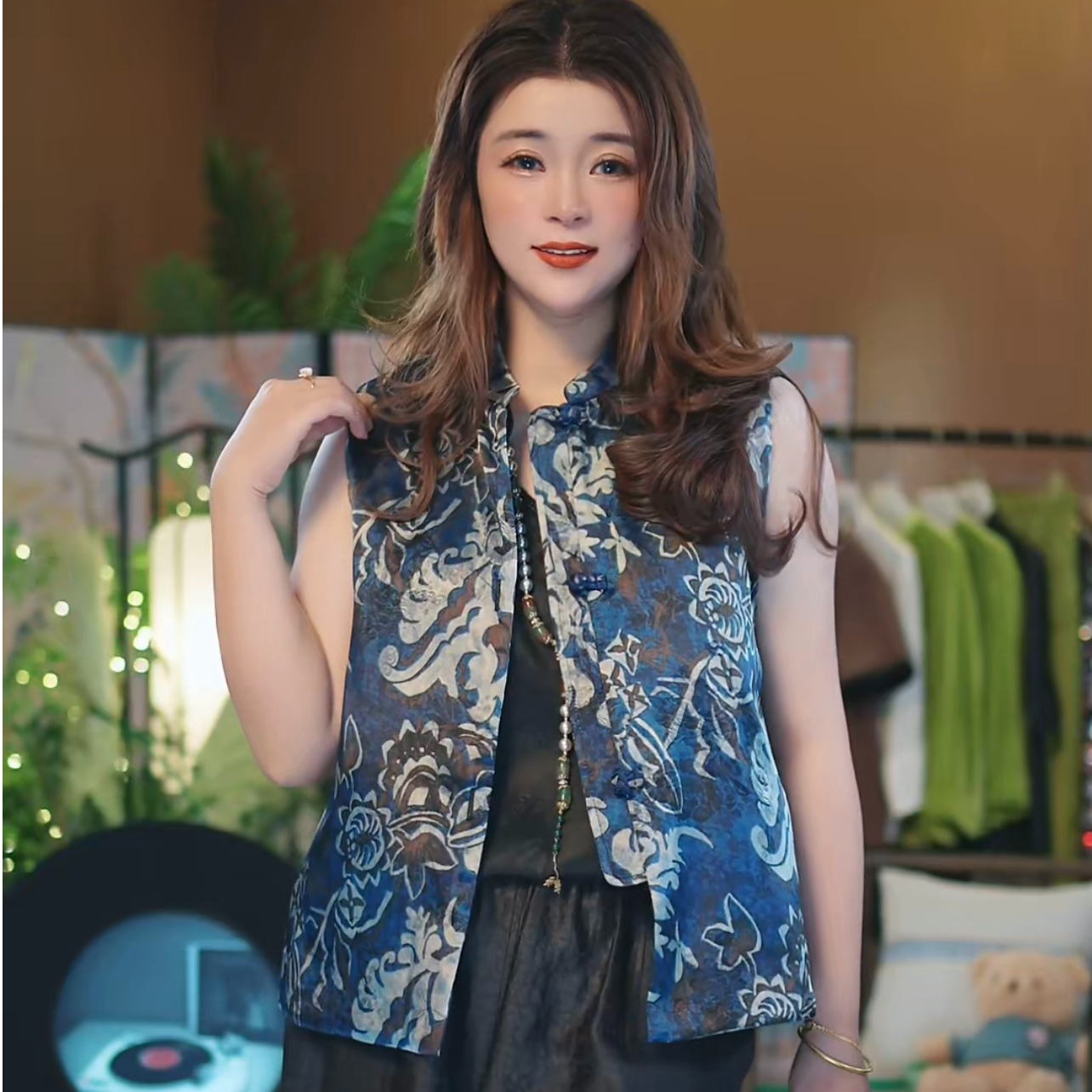 杯子家【青花瓷棉马甲】反季处理