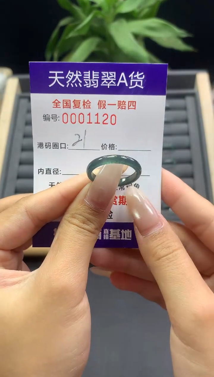 未镶嵌戒指翡翠天然  1120