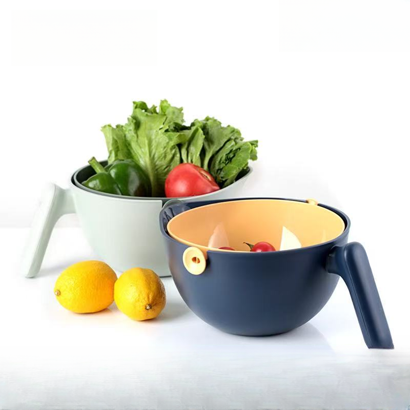 4084      双层沥水神奇沥水篮水果蔬菜沥水篮