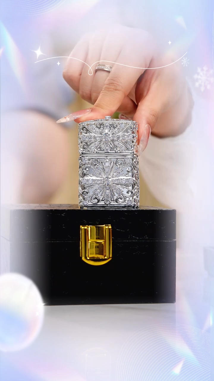 Zippo满钻十字心