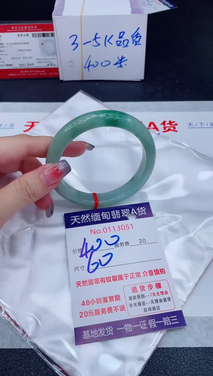 未镶嵌手镯翡翠400.00