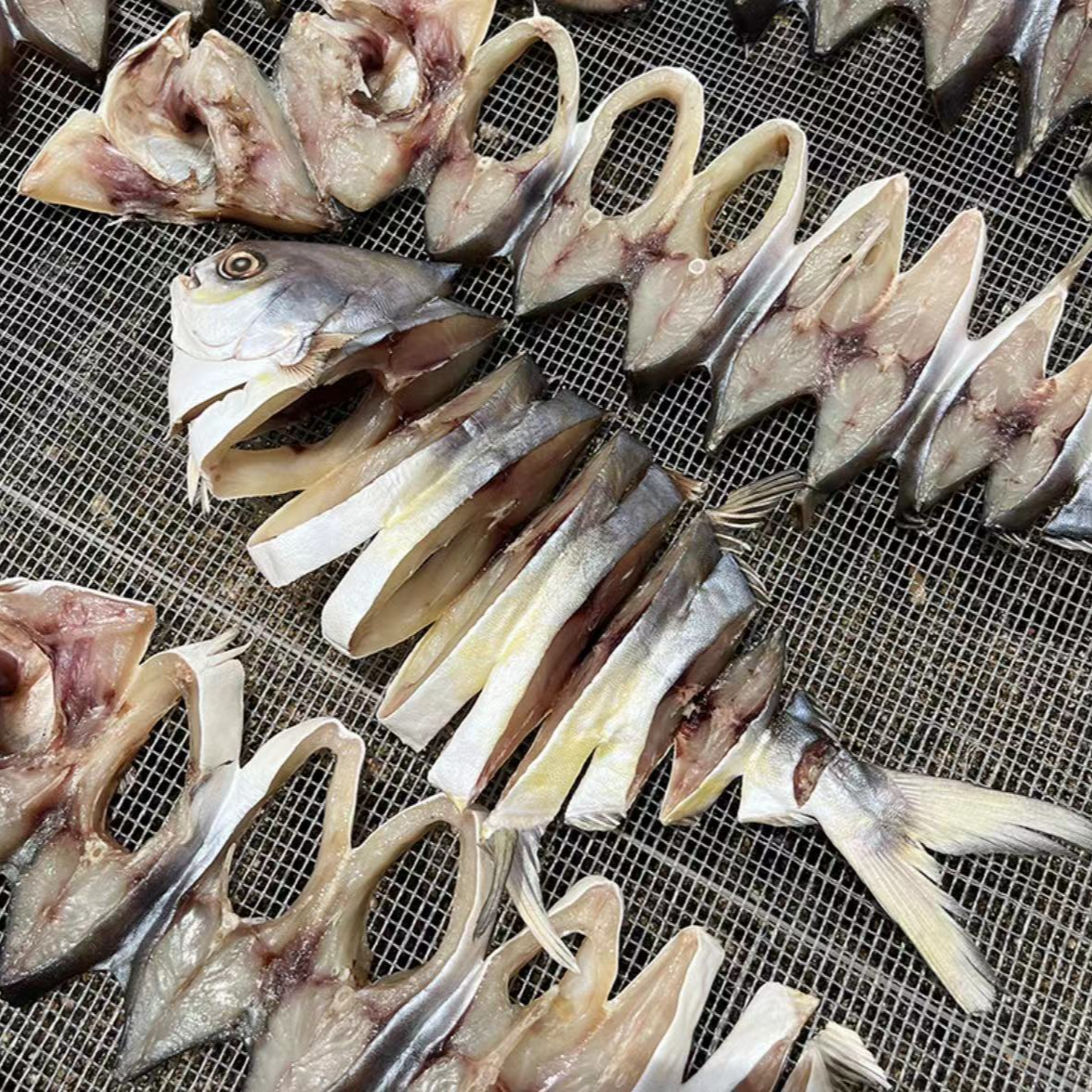 淡晒金鲳鱼干深海海鲜干货鲳鱼肉干清蒸 红烧 200-250克一爆