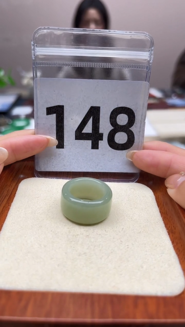 【闪购商品】和田玉戒指未镶嵌港码12号，内径16.2mm
