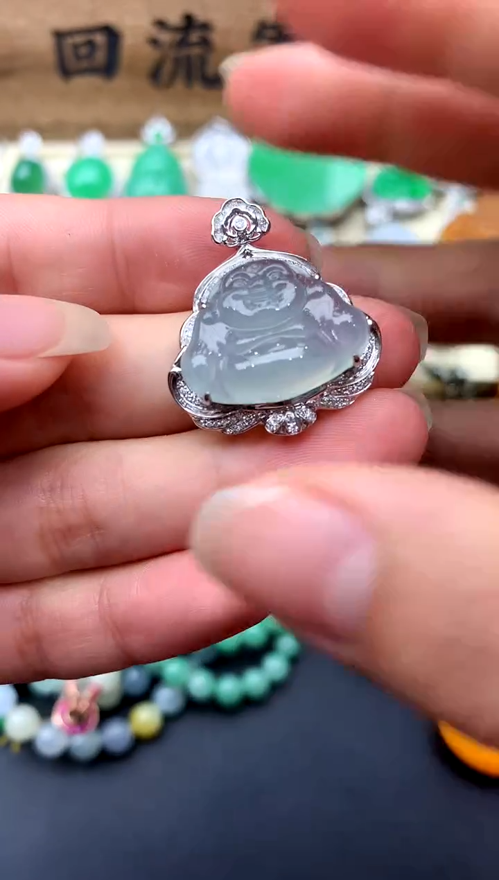 【闪购商品】翡翠颈饰18K金镶嵌177-中国好珍宝