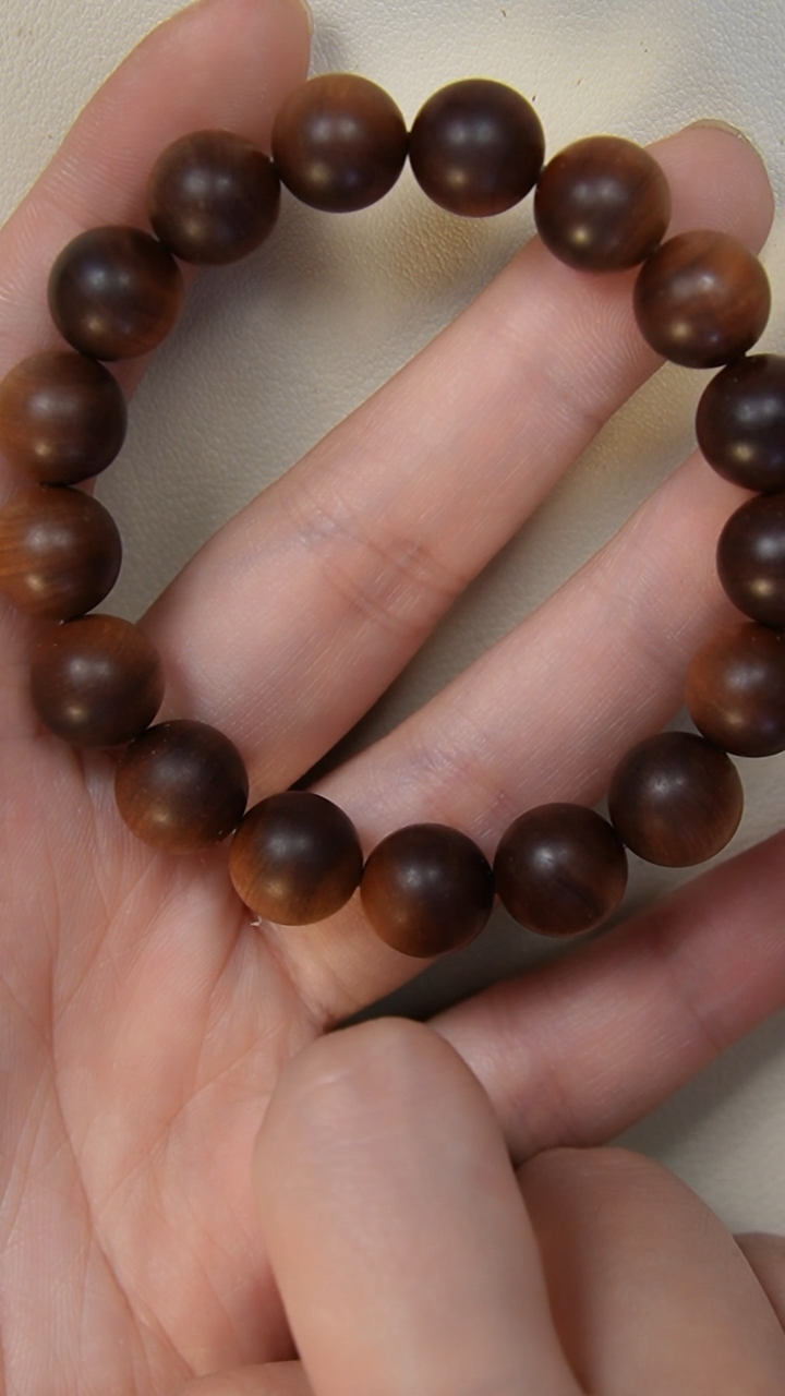 【闪购商品】檀香木手串/手链老山檀香1.2圆珠钢印料沉水