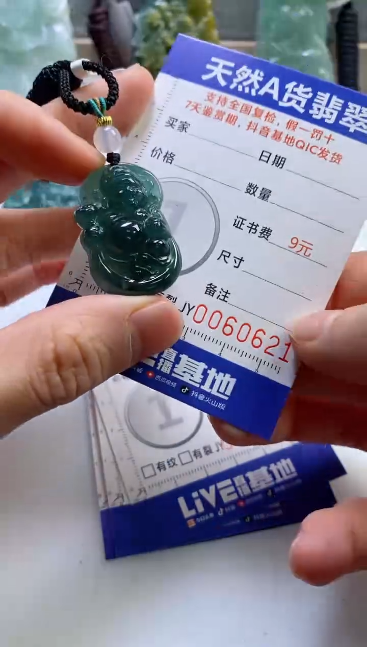 【闪购商品】翡翠挂件未镶嵌