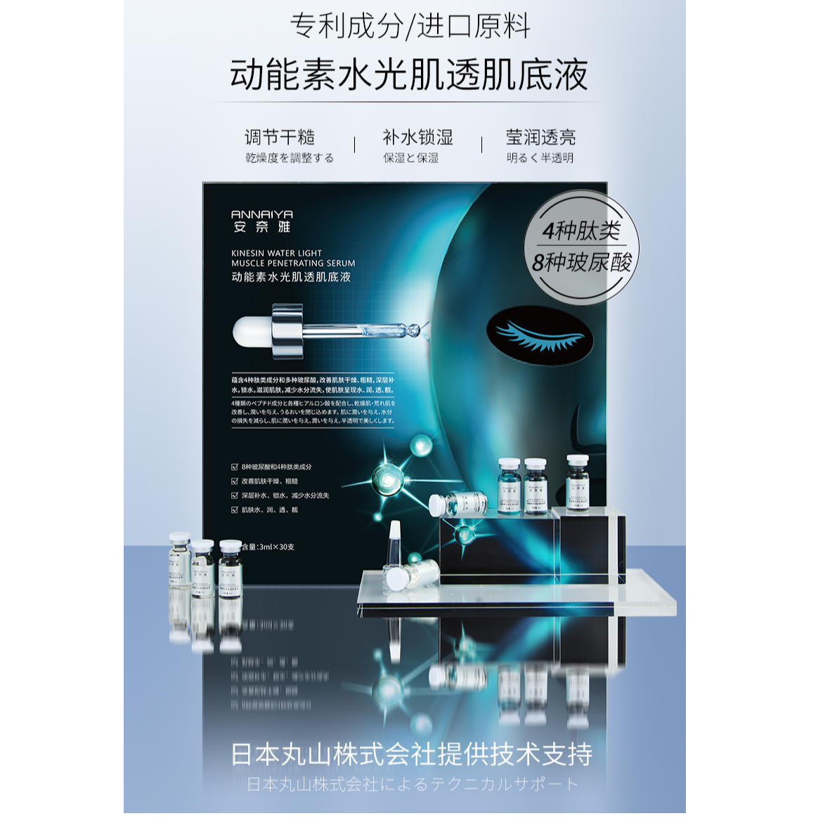 安奈雅动能素透亮水光液