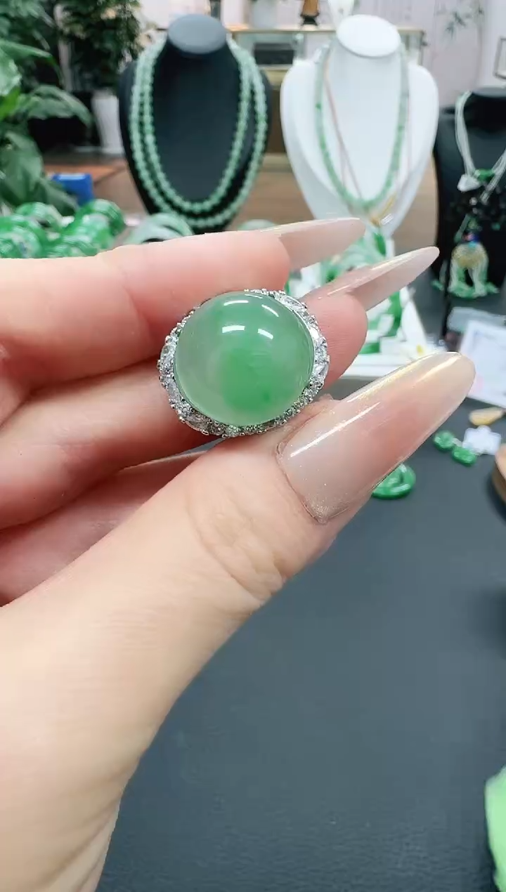 未镶嵌1石英质玉（非洲翠）/4644