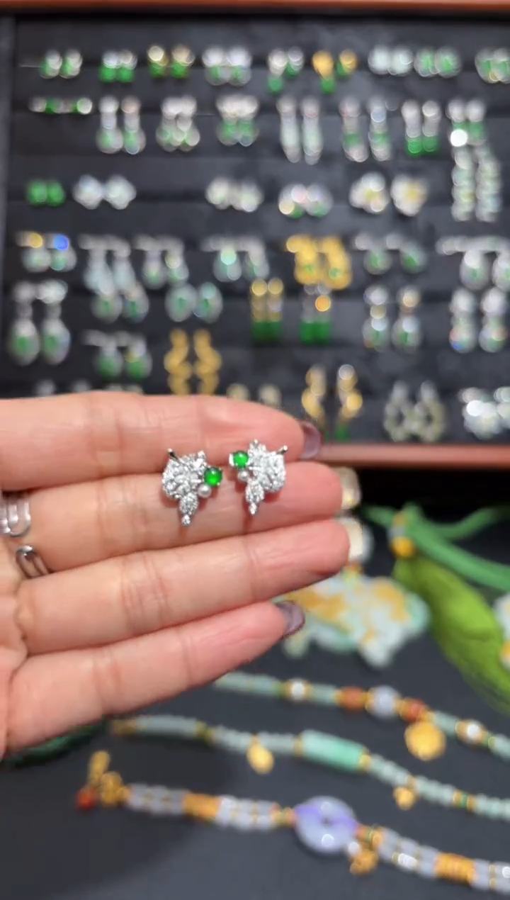 【闪购商品】翡翠颈饰银S925镶嵌蛋面/支持复检/一件