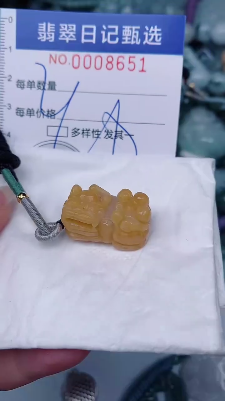 翡翠未镶嵌颈饰00008651