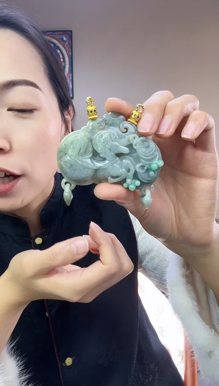 【闪购商品】翡翠颈饰未镶嵌特色原创翡翠颈饰