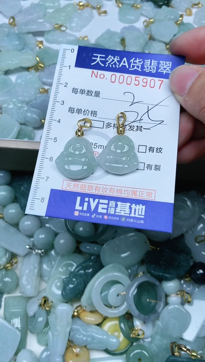 【闪购商品】翡翠吊坠(不含链)未镶嵌翡翠