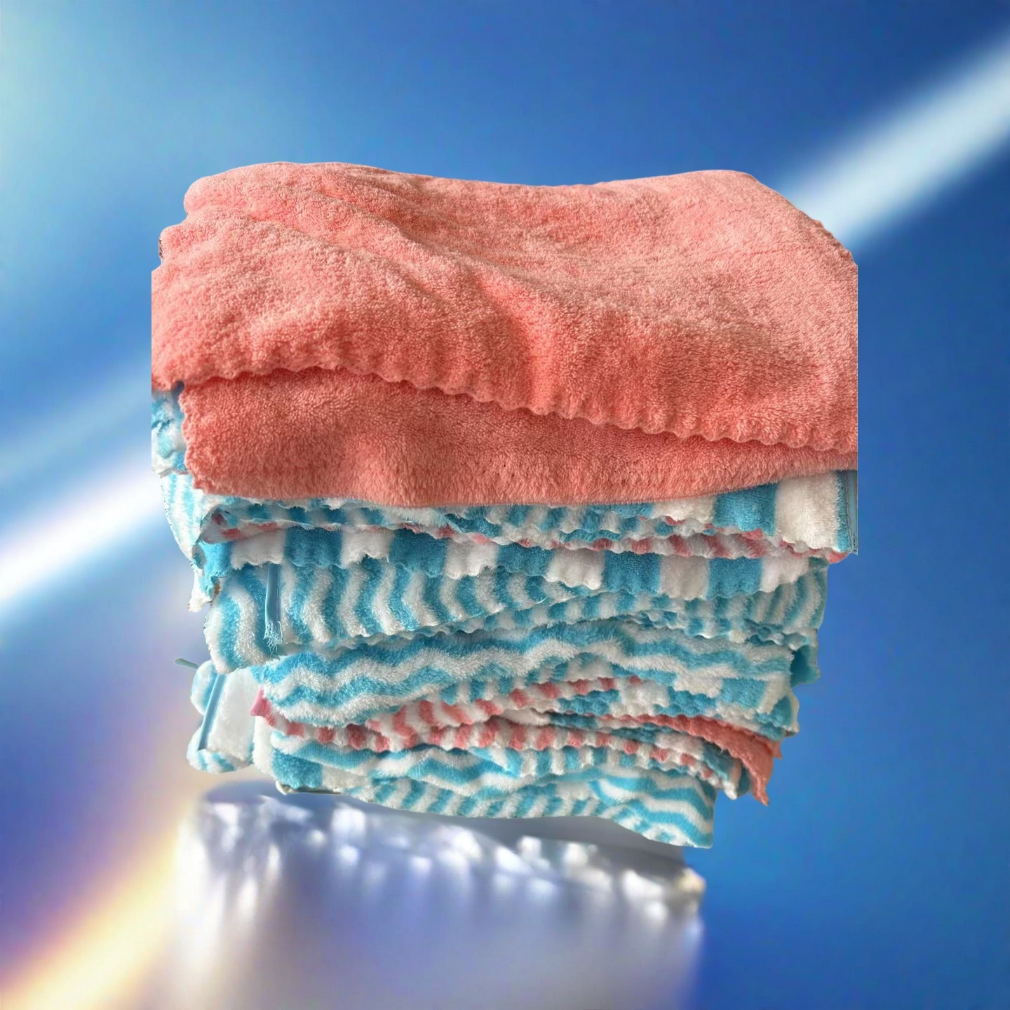 微瑕厨房抹布洗碗洗锅百洁布保洁巾家用清洁布不沾油吸水抹布毛巾