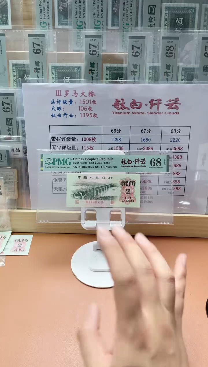 【闪购商品】三版贰角钛白纤云PMG68分无347不挑