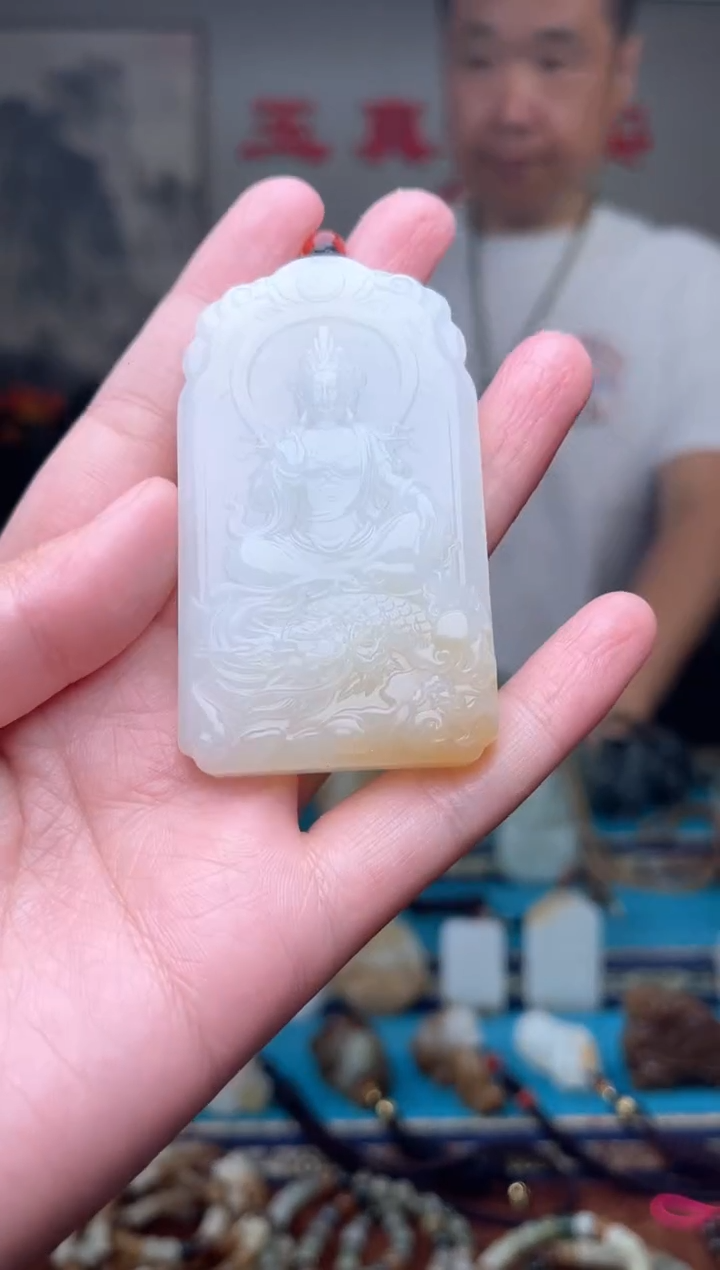 和田玉未镶嵌挂件1