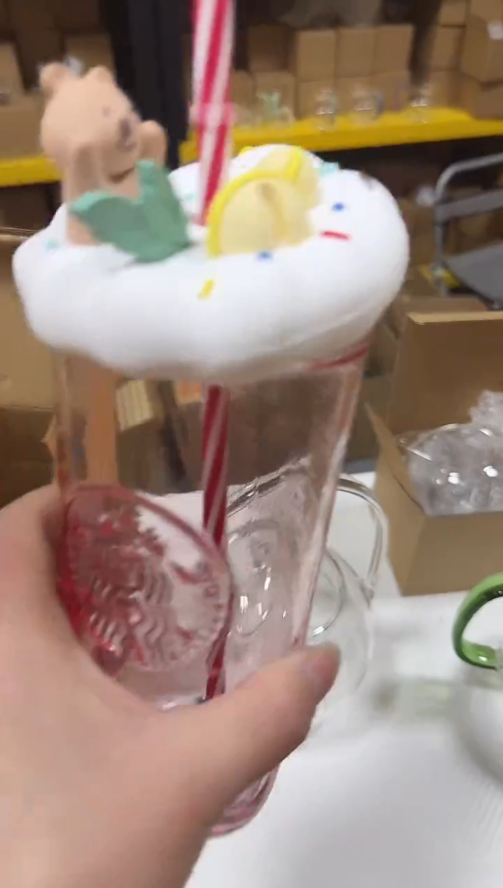 小熊吸管杯      