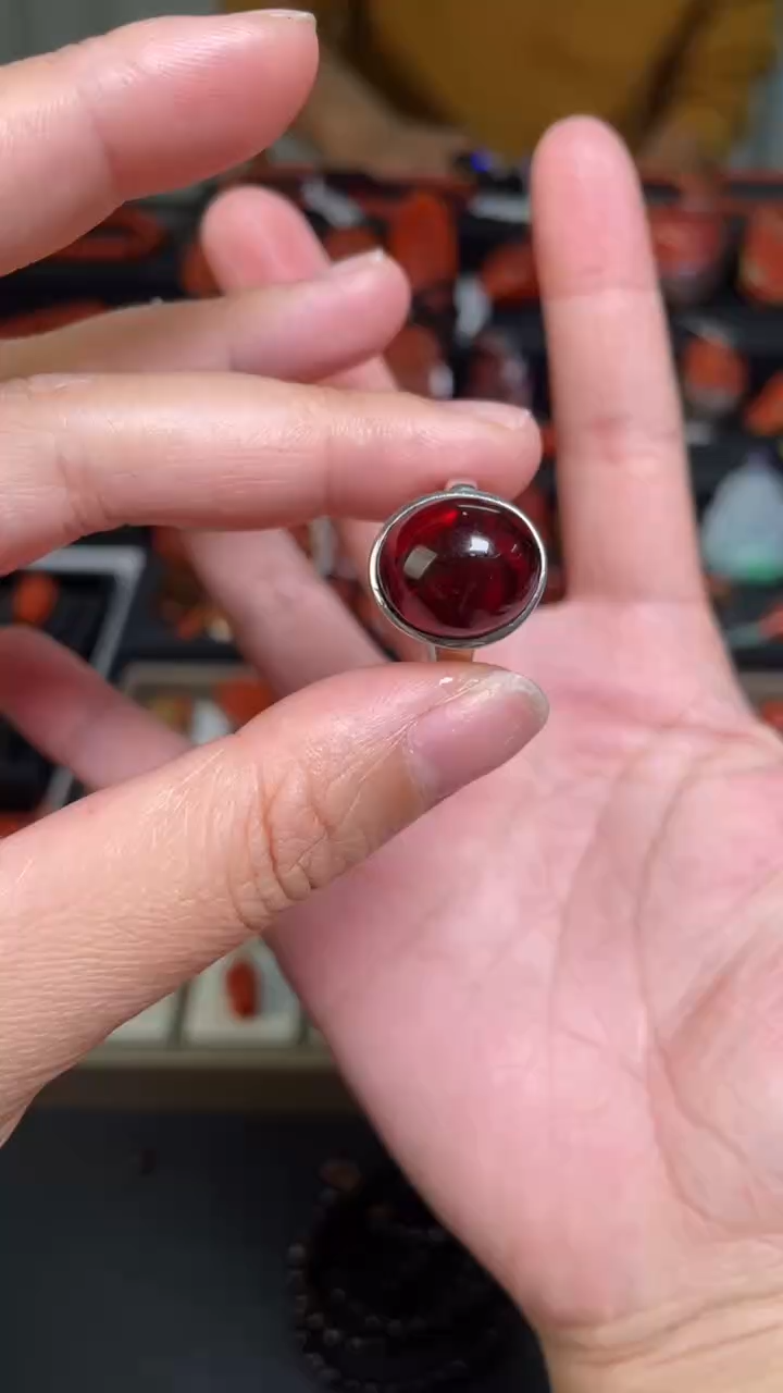 【闪购商品】琥珀裸石银S925镶嵌5-配饰