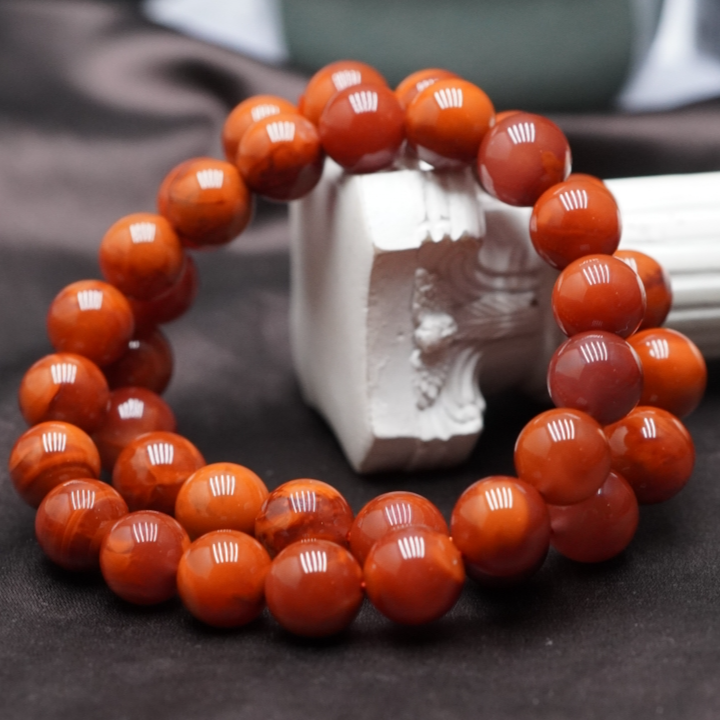 南红火焰纹手串11+（多样性发其一） AK070253