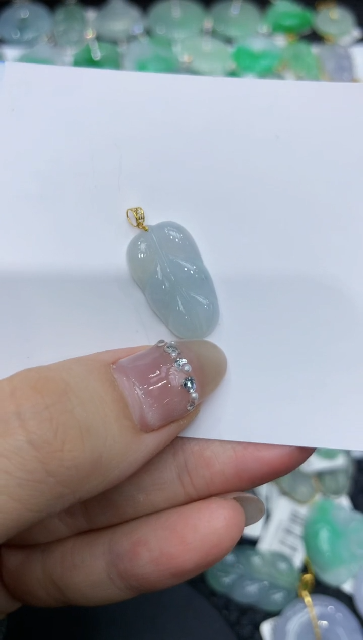 【闪购商品】翡翠颈饰18K金镶嵌222222222