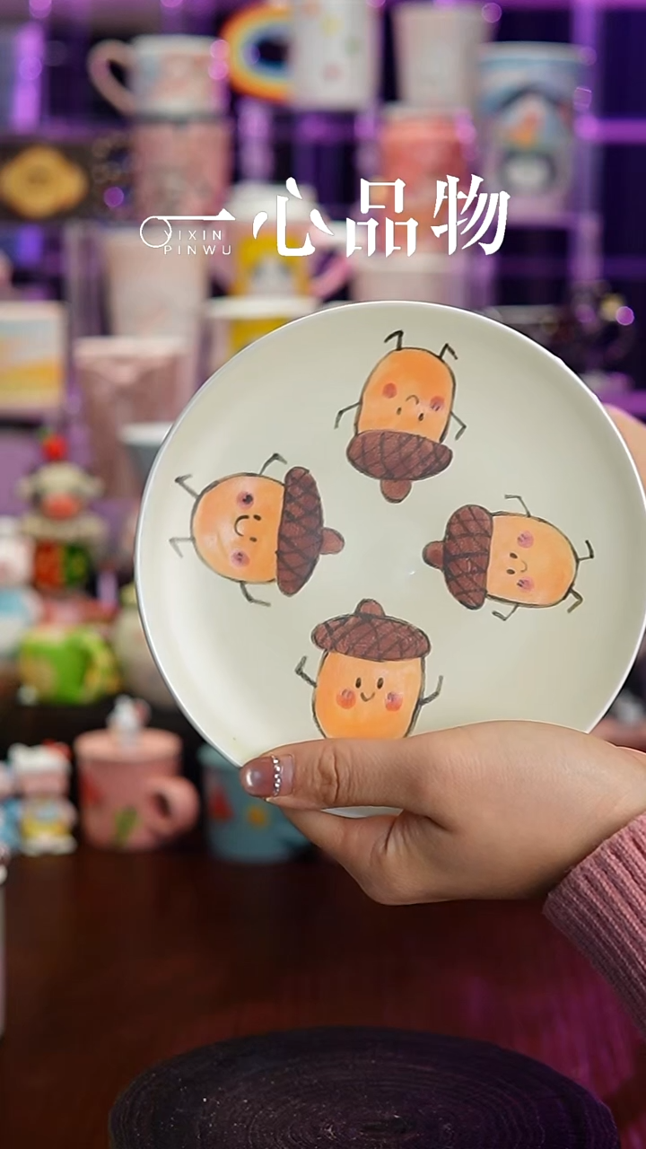 杯子瓷Y745景德镇手工手绘杯子摆件