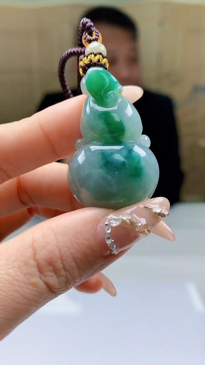 【闪购商品】定制翡翠未镶嵌4969ty-毛货挂件37