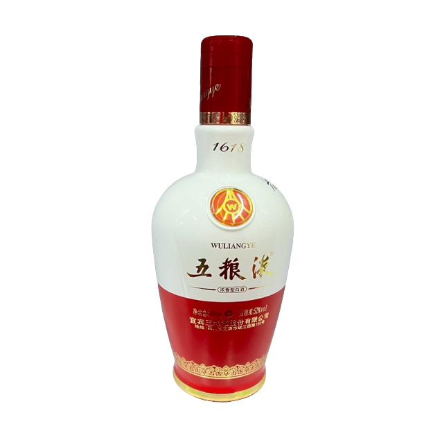 五粮液1618【裸瓶】52度500ml*1瓶 浓香型白酒