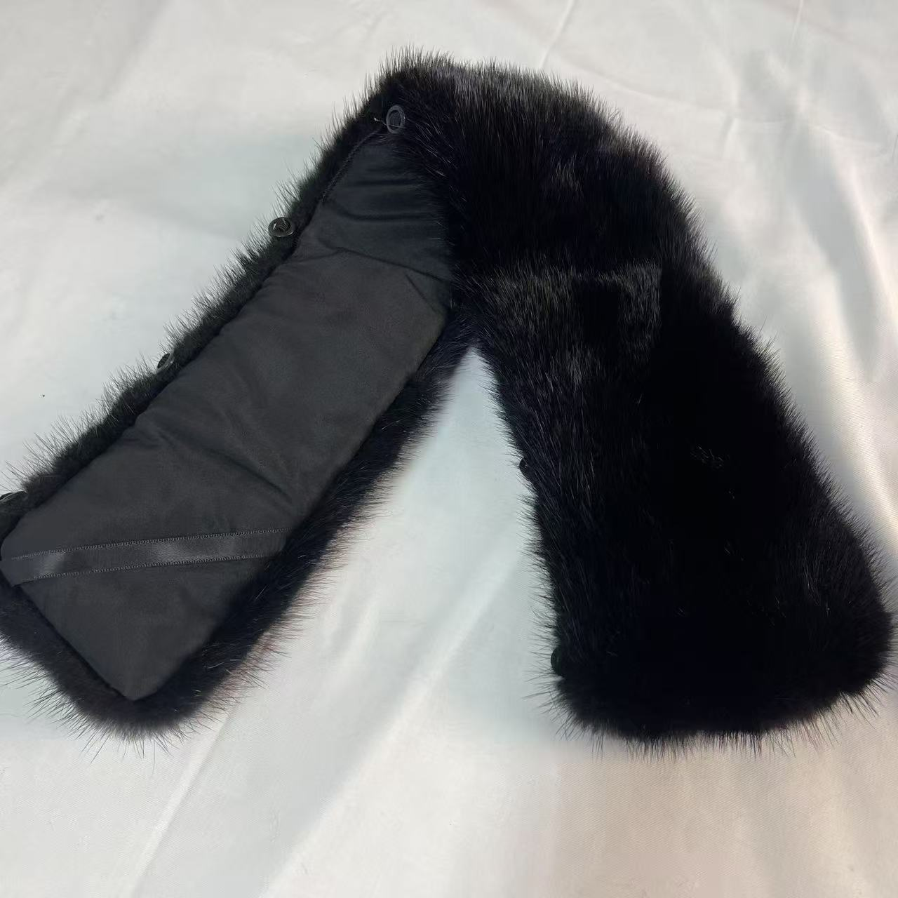 高档水貂领子翻领大衣领皮衣毛领单卖真毛